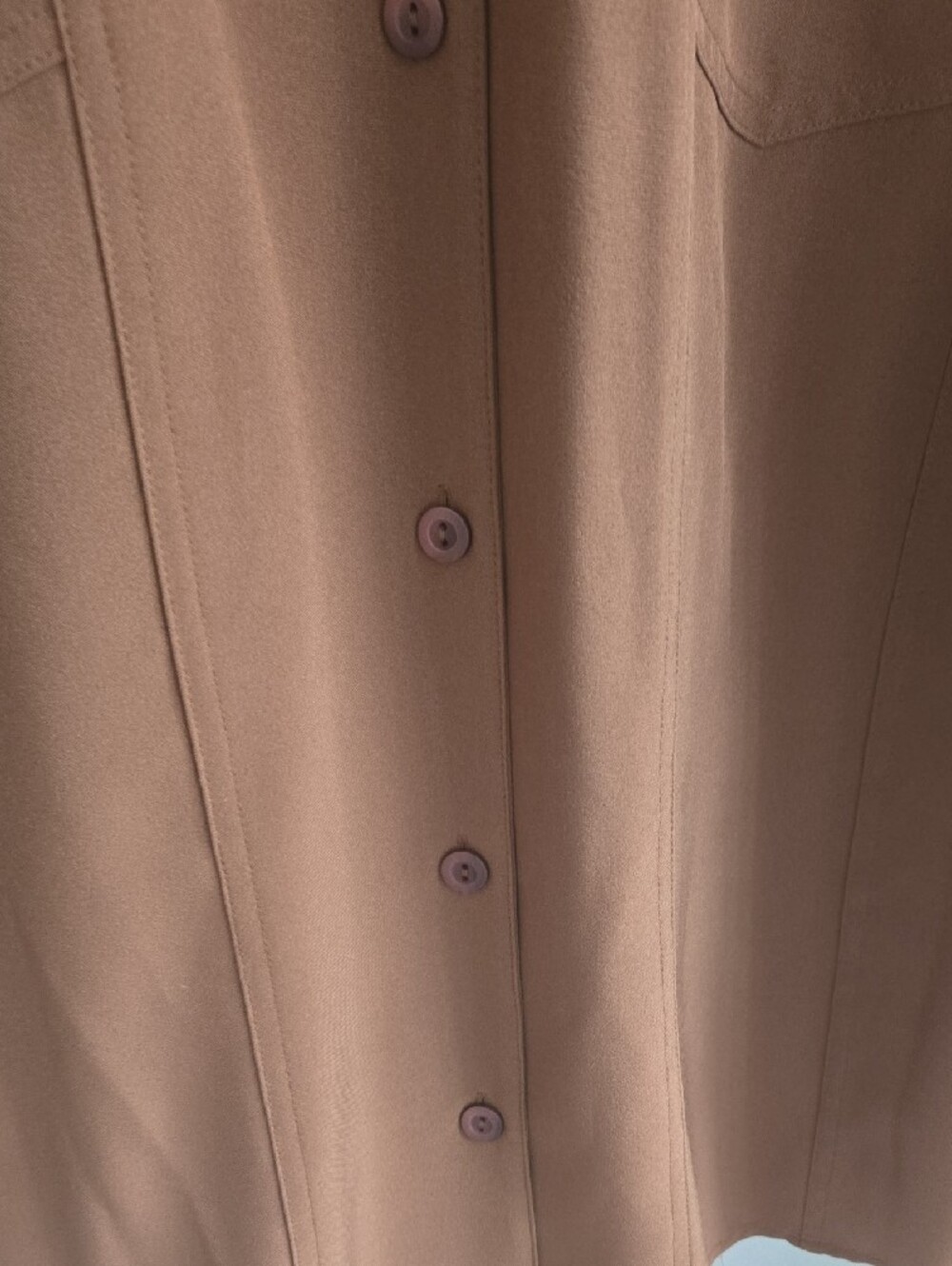 Maggie Barnes Caramel Brown Collared Button Shirt - Picture 9 of 14